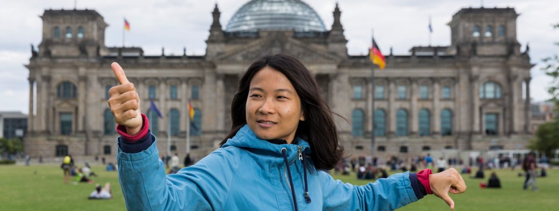 Dr. Jiehua Chen vor dem deutschen Bundestag