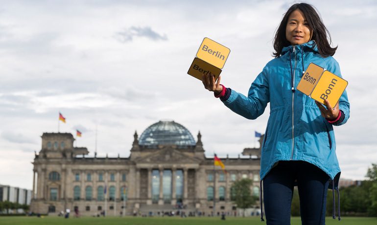 Berlin – oder doch lieber Bonn? Dass das Parlament in den Reichstag zieht, war nach der Wiedervereinigung umstritten.